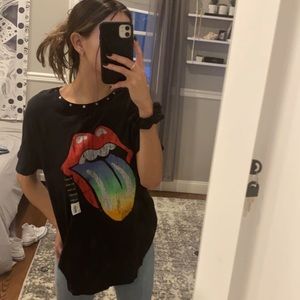 rolling stones oversized tee